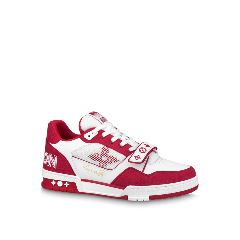 LV Trainer Sneaker — Red · Style 1ABLXJ, product image 1