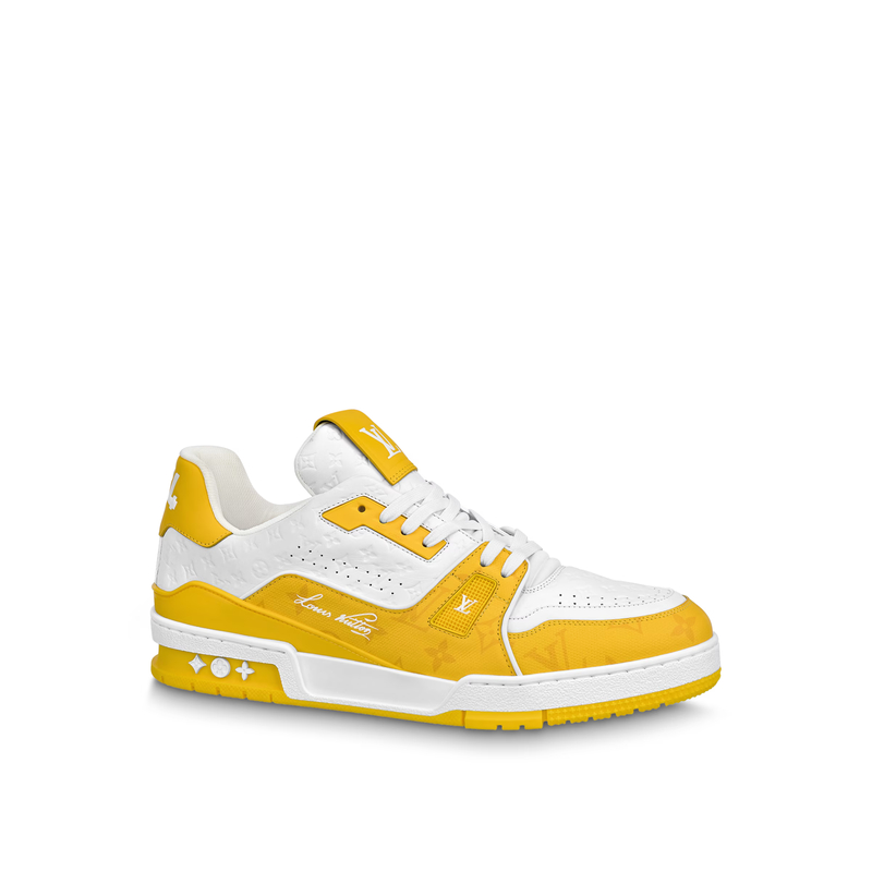 LV Trainer Sneaker — Yellow · Style 1ABOID, product image 1