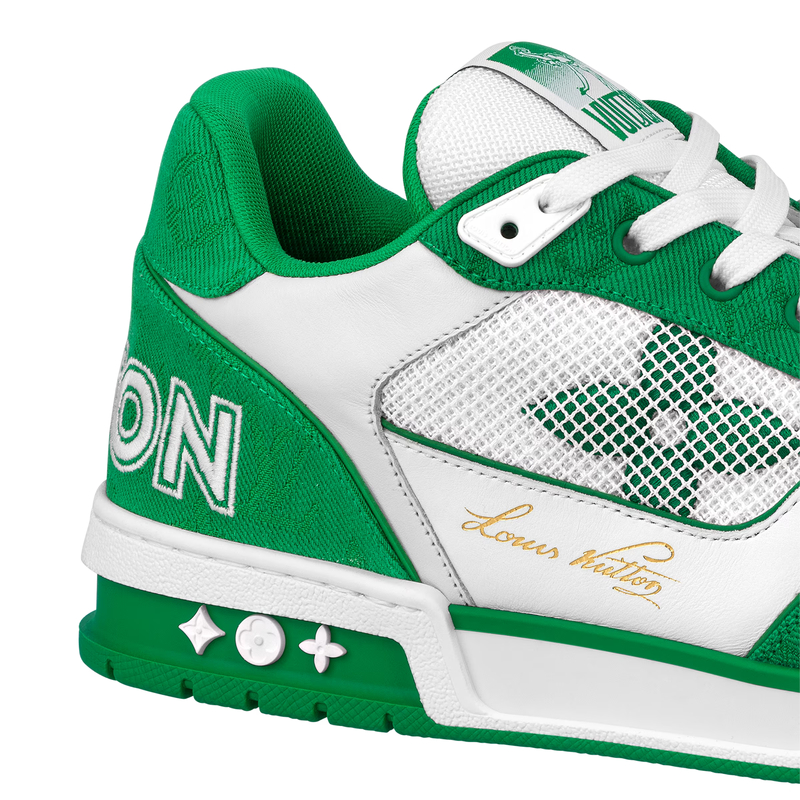 LV Trainer Sneaker — Green · Style 1ABLY3, product image 5