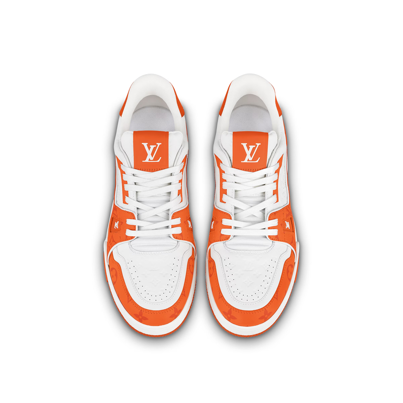 LV Trainer Sneaker — Orange · Style 1ABOIX, product image 2