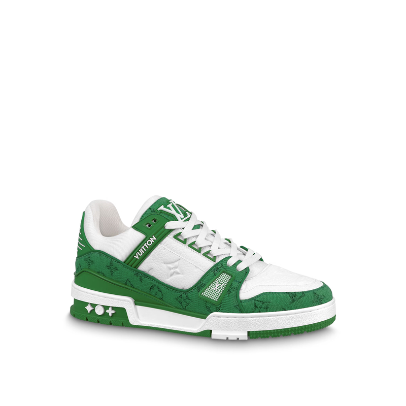 LV Trainer Sneaker — Green · Style 1A9JHQ, product image 1