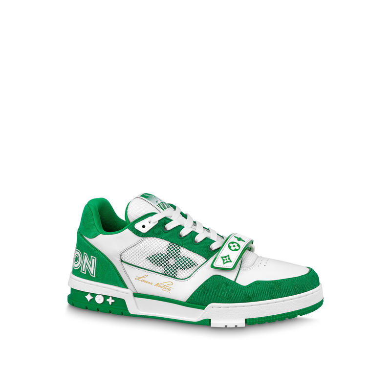 LV Trainer Sneaker — Green · Style 1ABLY3, product image 1