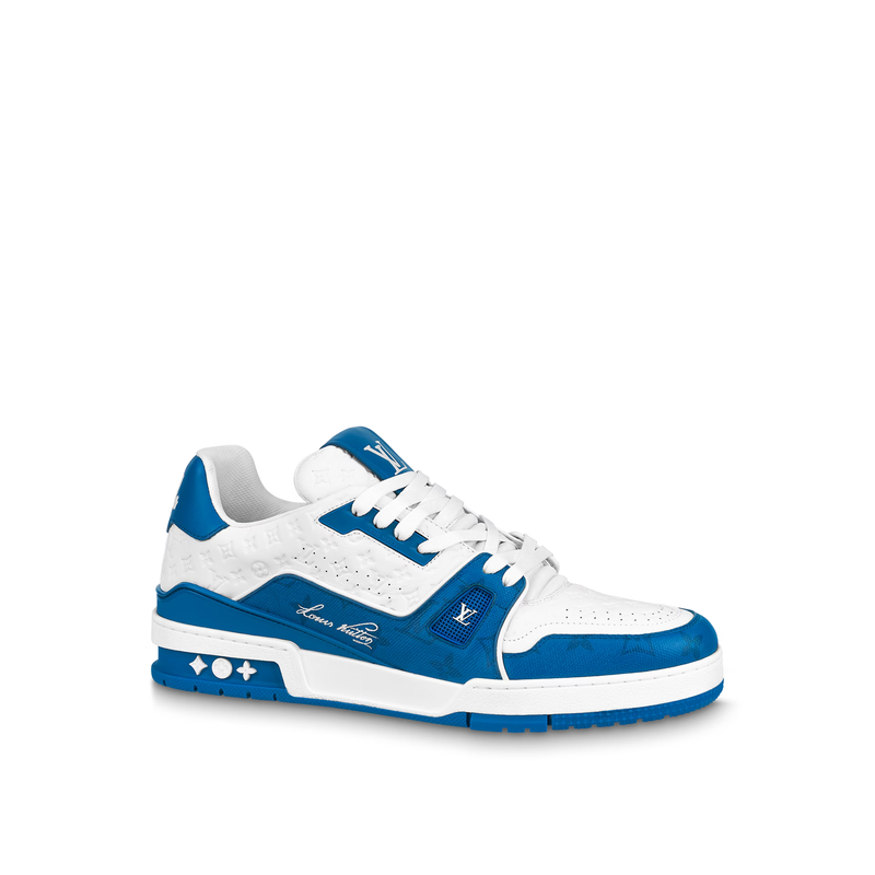 LV Trainer Sneaker — Blue · Style 1ABOH9, product image 1