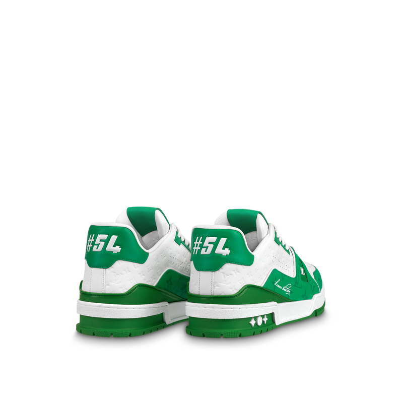 LV Trainer Sneaker — Green · Style 1ABOHT, product image 3