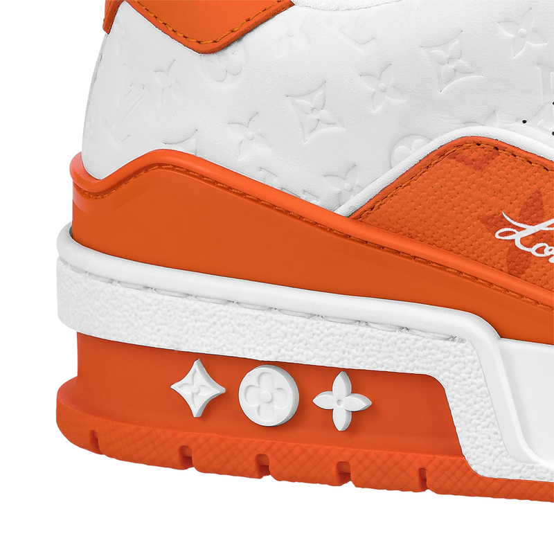 LV Trainer Sneaker — Orange · Style 1ABOIX, product image 6